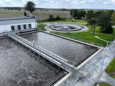 Realizacja - Rozbudowa i modernizacja oczyszczalni ścieków w Oleśnie oraz rozbudowa i modernizacja sieci kanalizacyjnej i wodociągowej na terenie aglomeracji Olesno