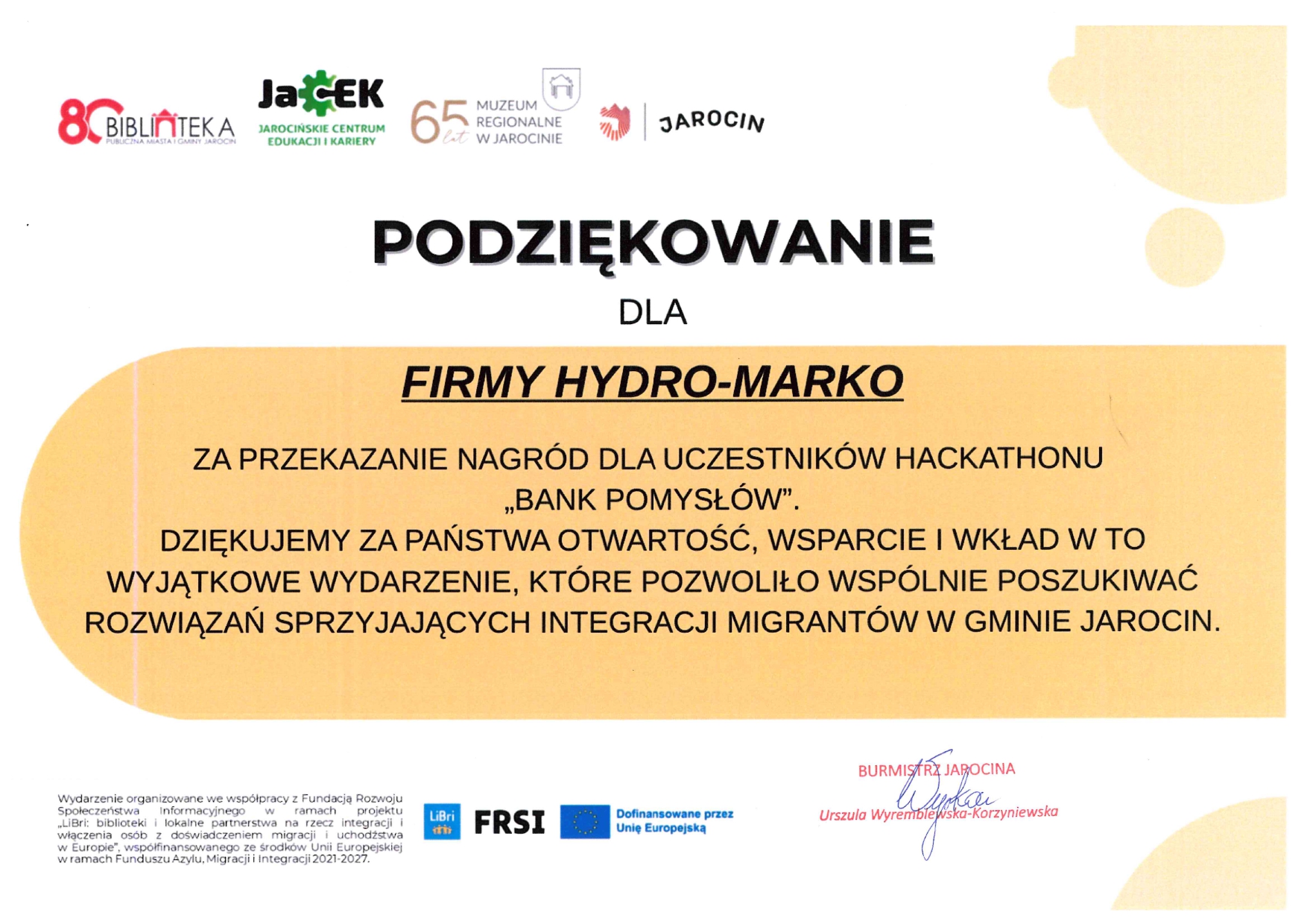 Aktualności - Hackathon “Bank pomysłów”